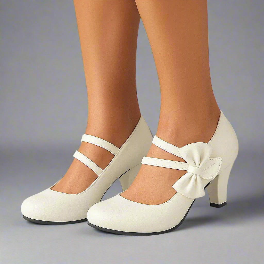 Hanna | Mary-Jane-Pumps mit Schleife – Ansicht 01
