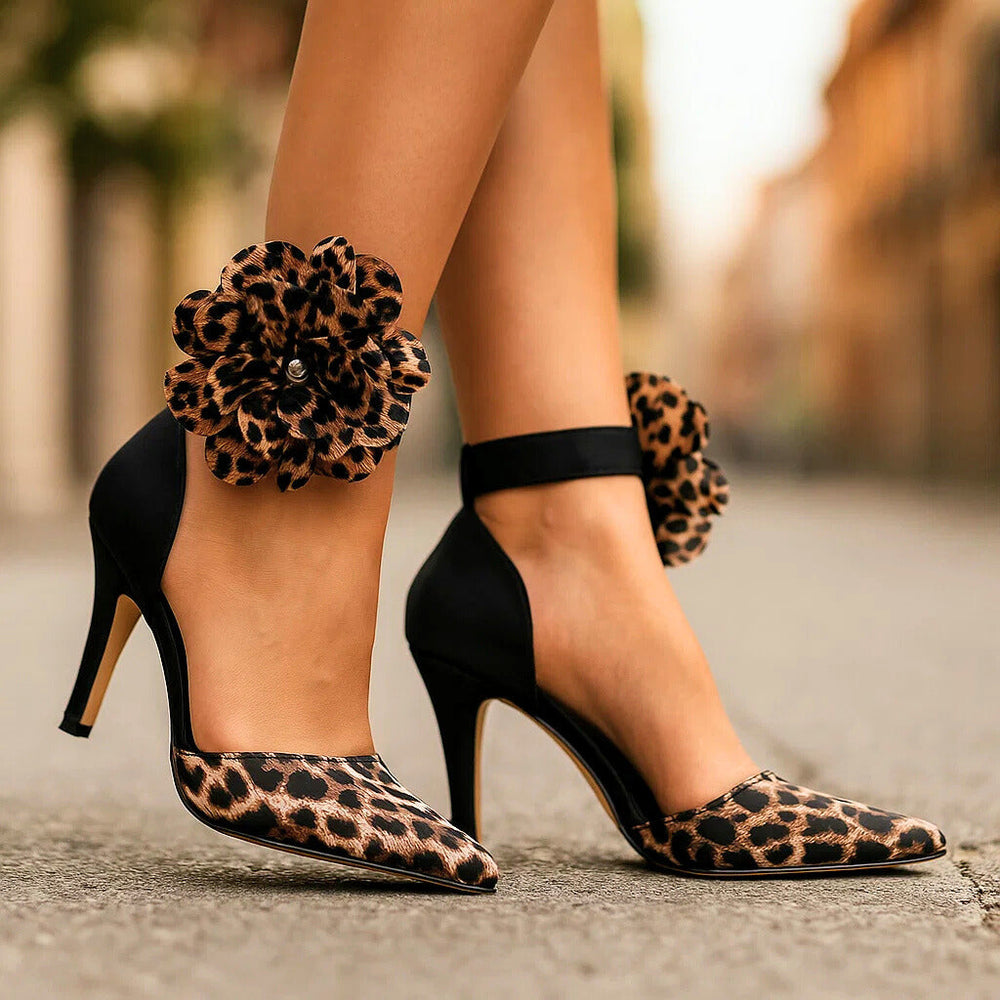 Viktoria | Pointy-Pumps mit Animal-Print – Ansicht 03