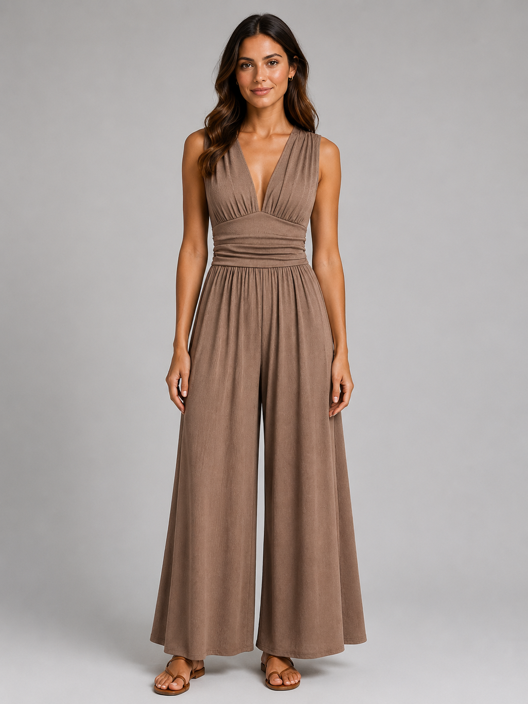 Mia | Sleeveless Wide-Leg Jumpsuit