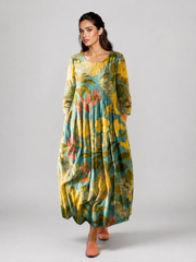 Heike | Kleid mit kunstvollem Print