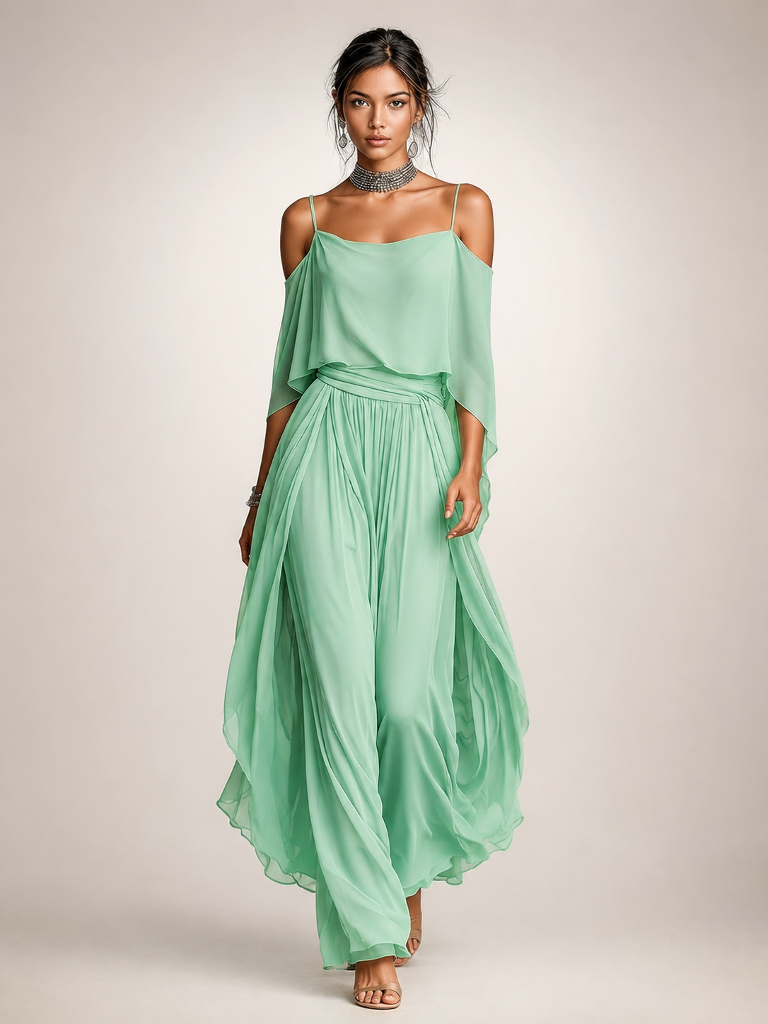 Felicitas | Elegantes Chiffon-Set