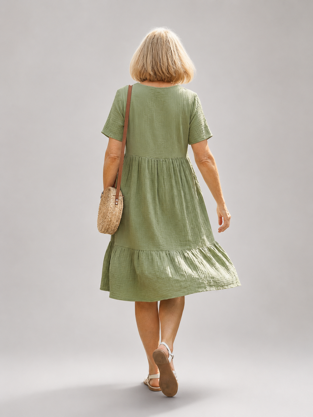 Delphinia | Gewebtes Midikleid