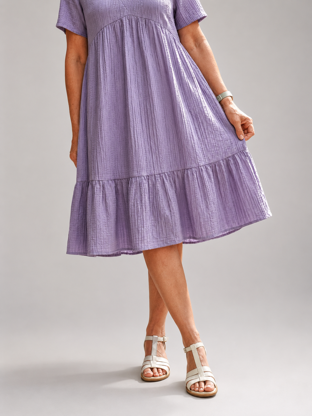 Delphinia | Gewebtes Midikleid