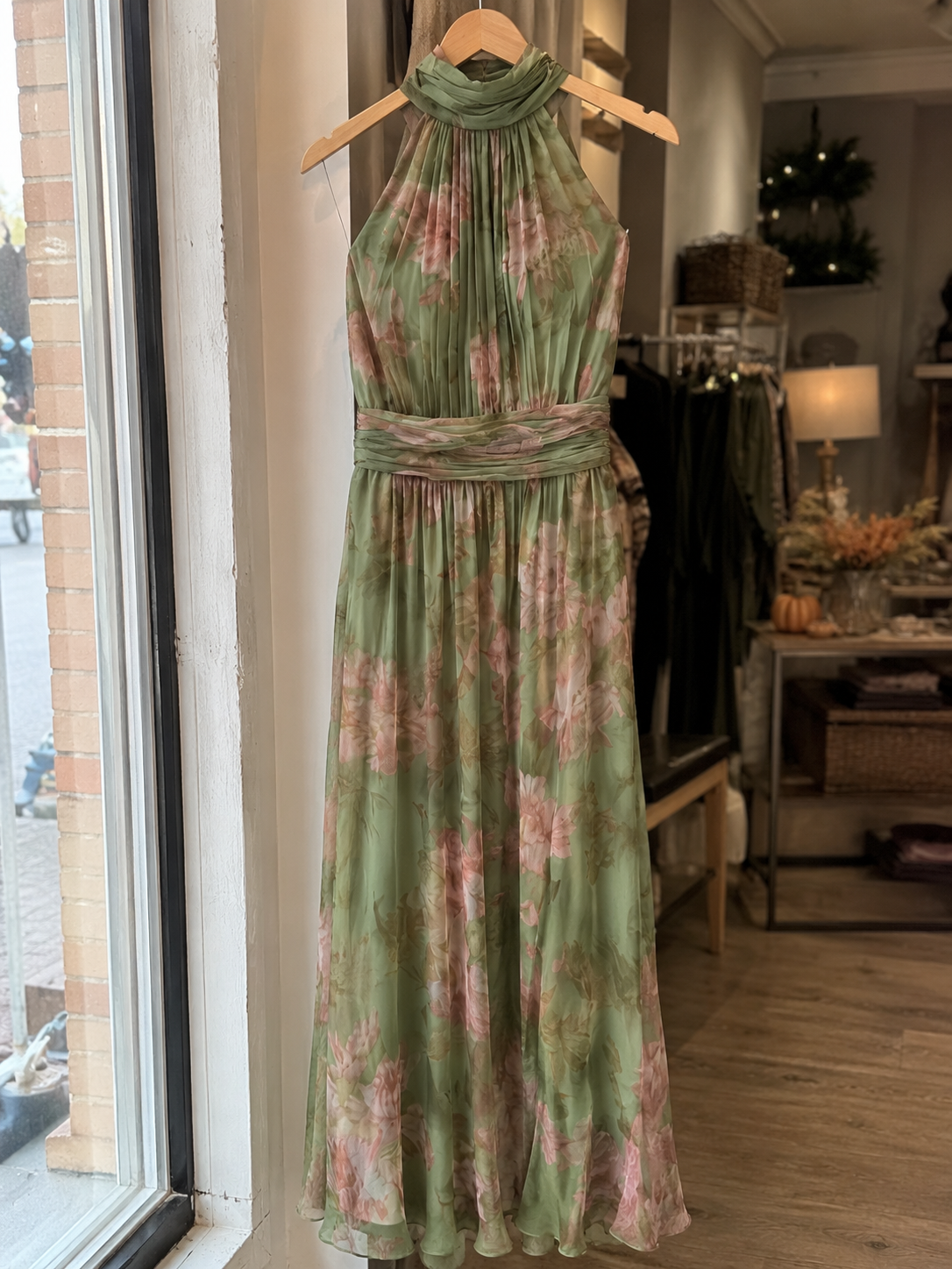 Paula | Midikleid mit gerafftem Neckholder
