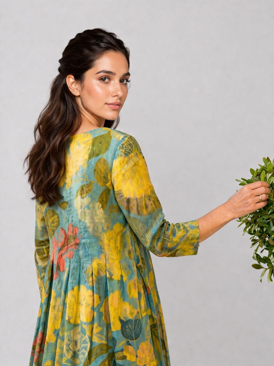 Heike | Kleid mit kunstvollem Print