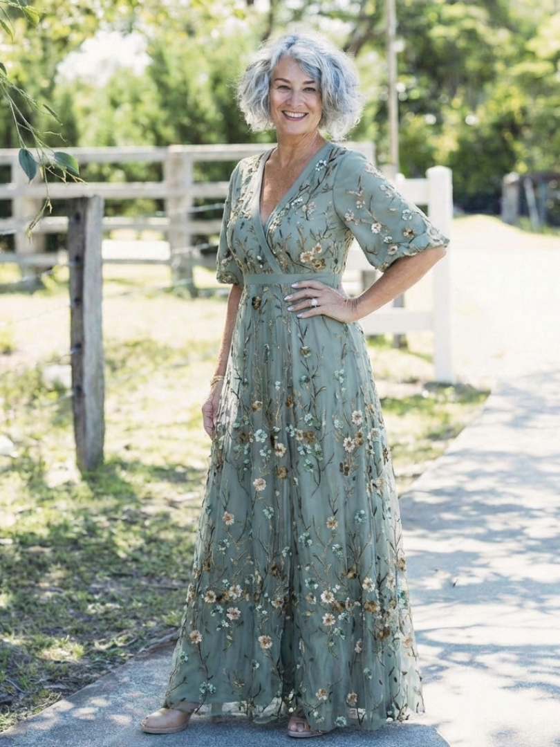 Amelie | Florales Maxikleid
