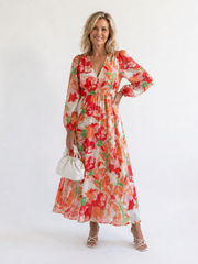 Marie | Florales Maxikleid