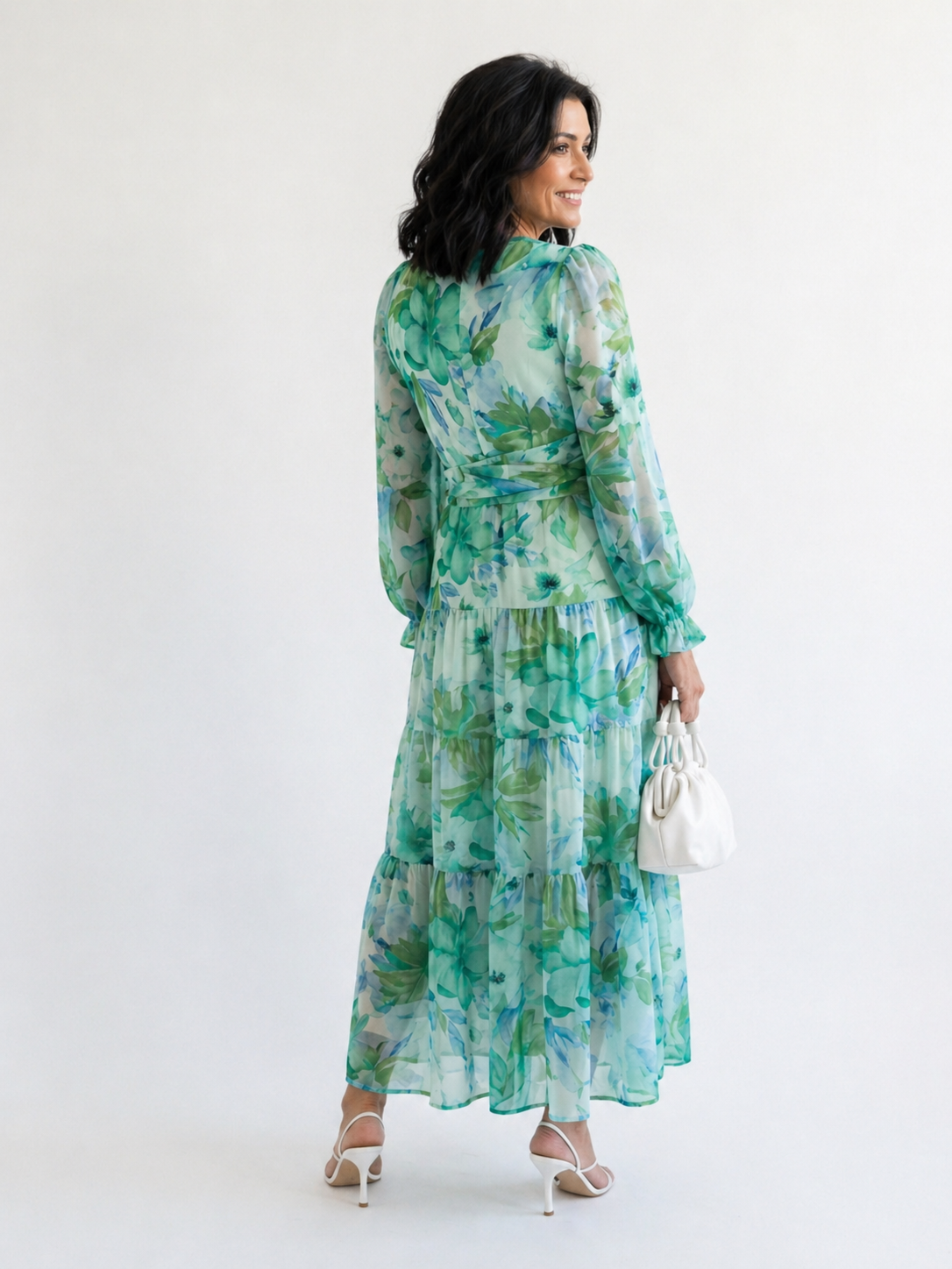 Marie | Florales Maxikleid