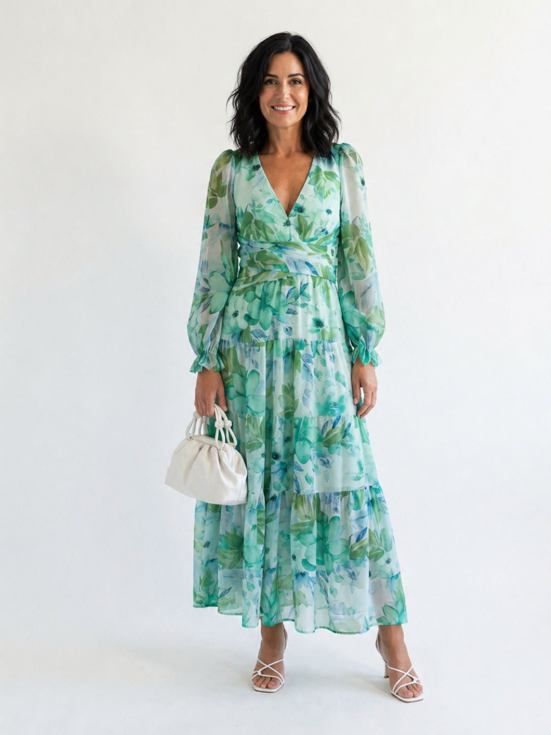 Marie | Florales Maxikleid