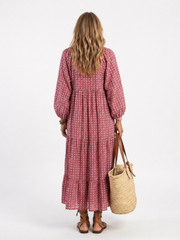 Greta | Midikleid mit geometrischem Muster