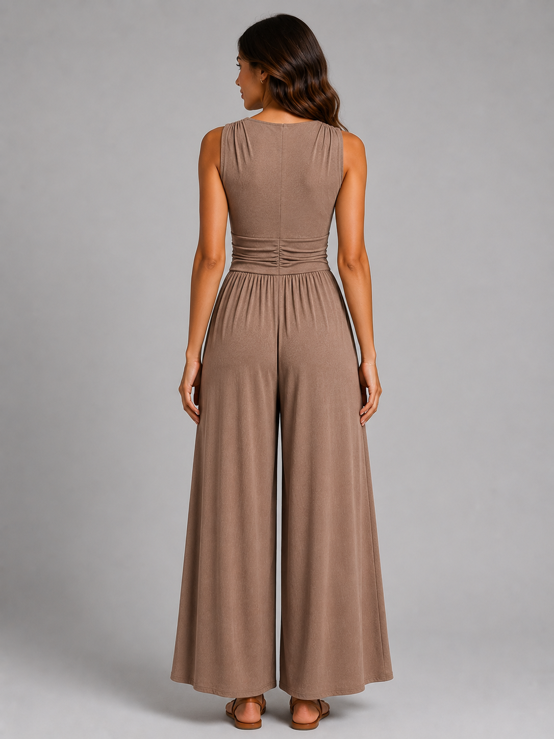 Mia | Sleeveless Wide-Leg Jumpsuit