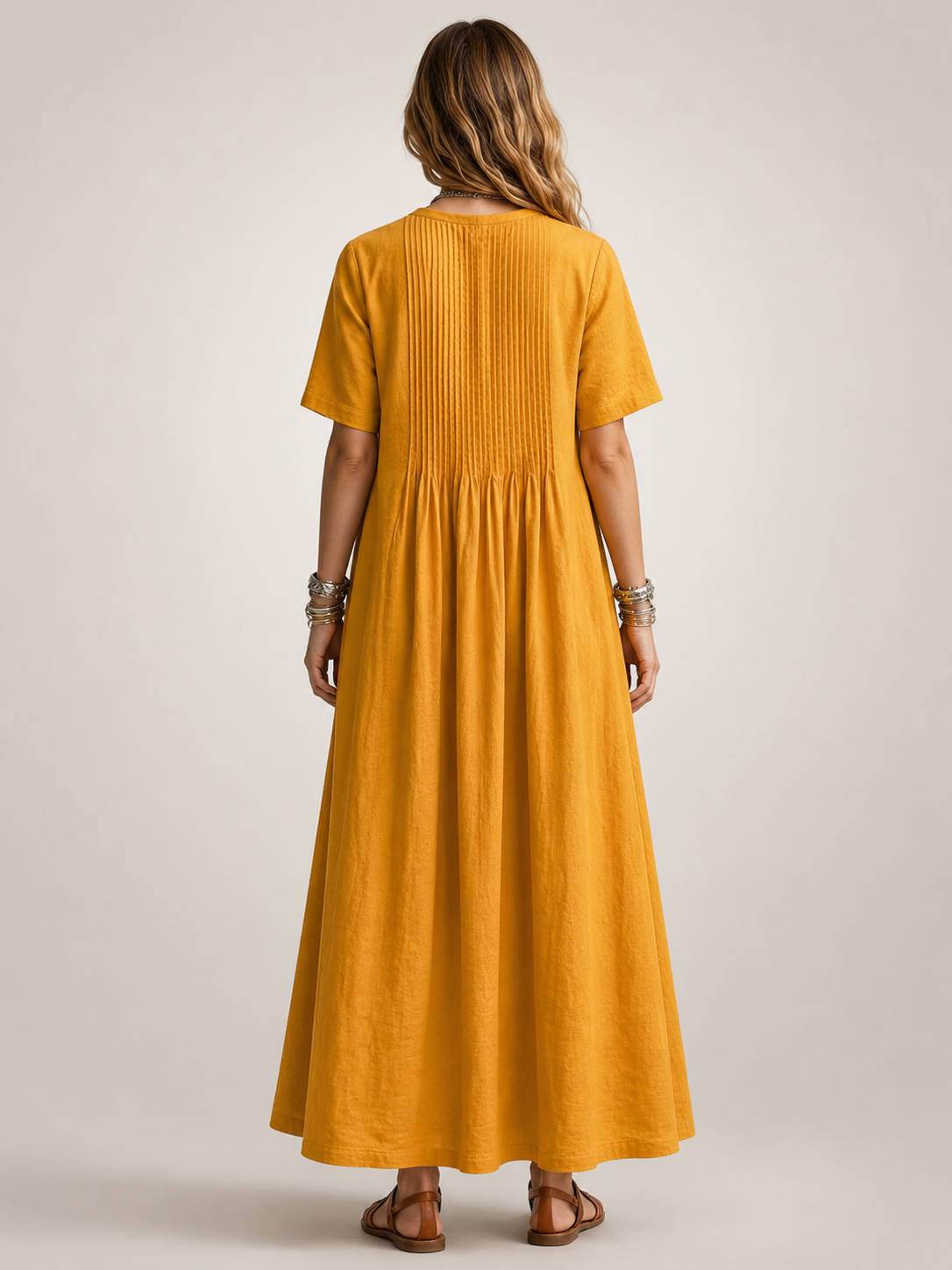Antje | Elegantes Plisseekleid