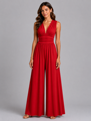 Mia | Sleeveless Wide-Leg Jumpsuit