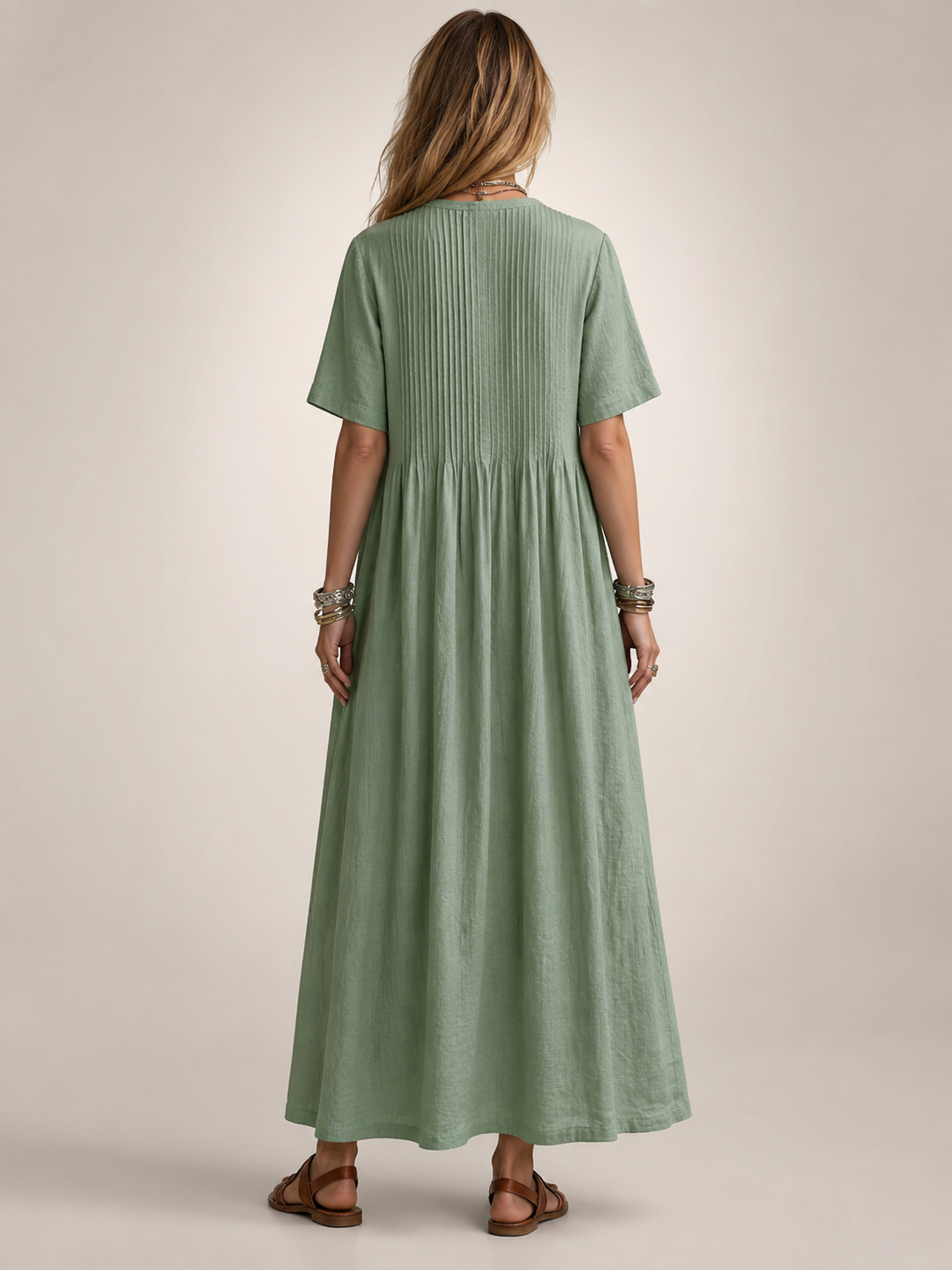 Antje | Elegantes Plisseekleid
