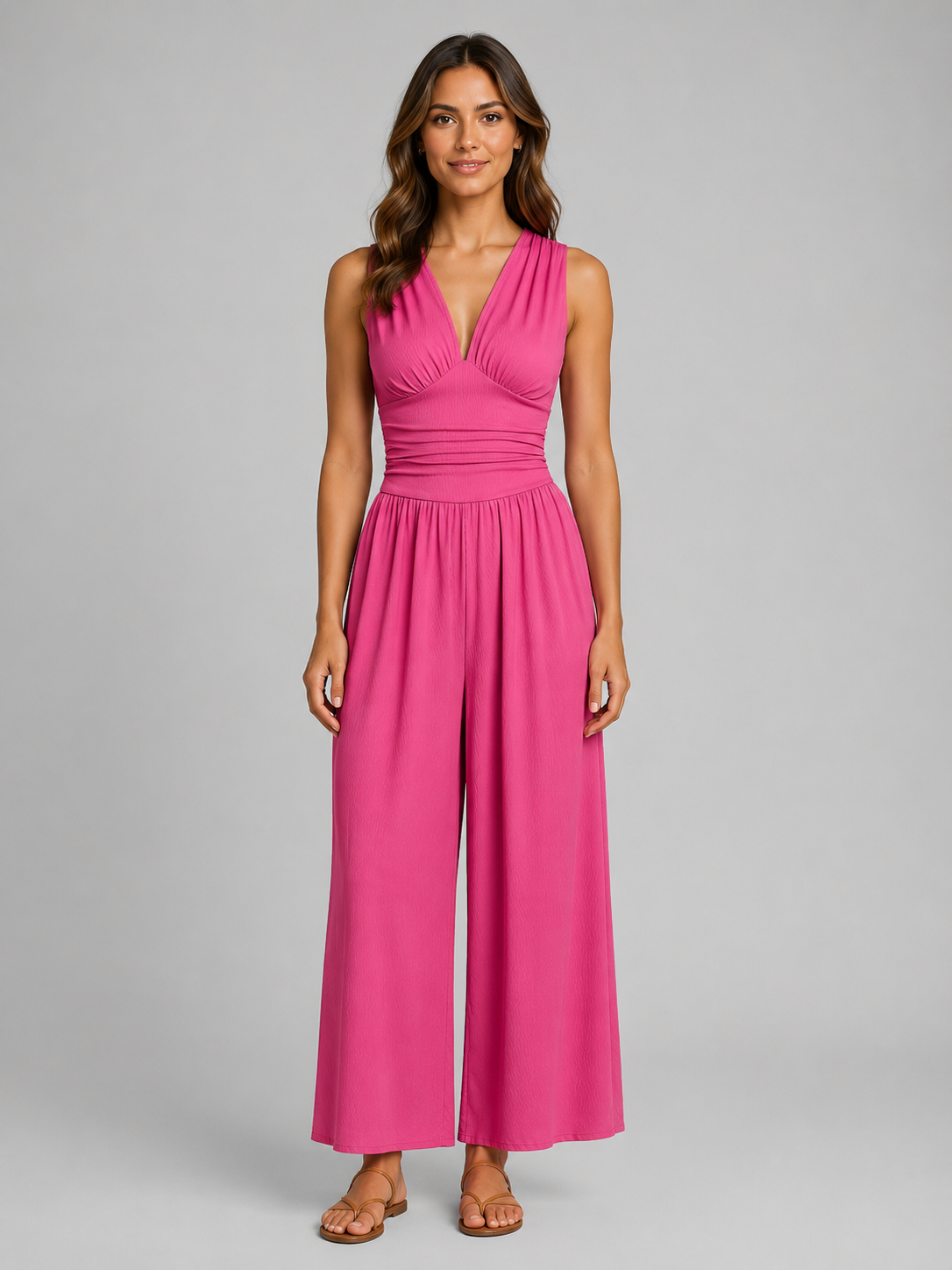 Mia | Sleeveless Wide-Leg Jumpsuit