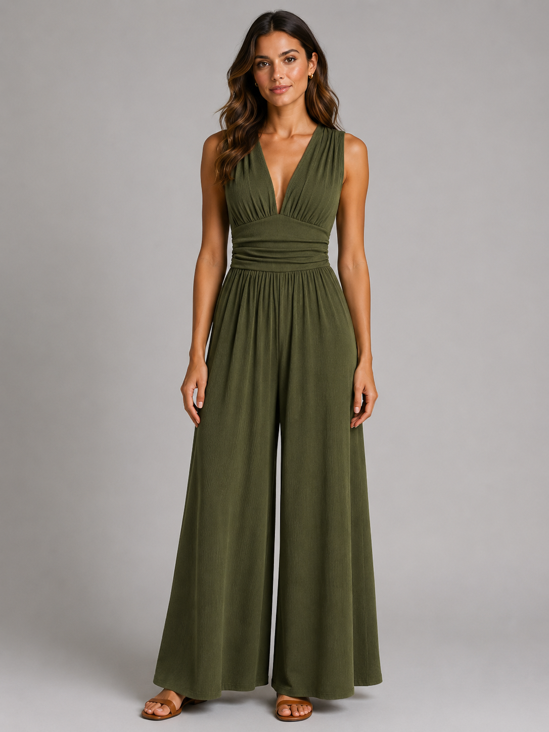 Mia | Sleeveless Wide-Leg Jumpsuit