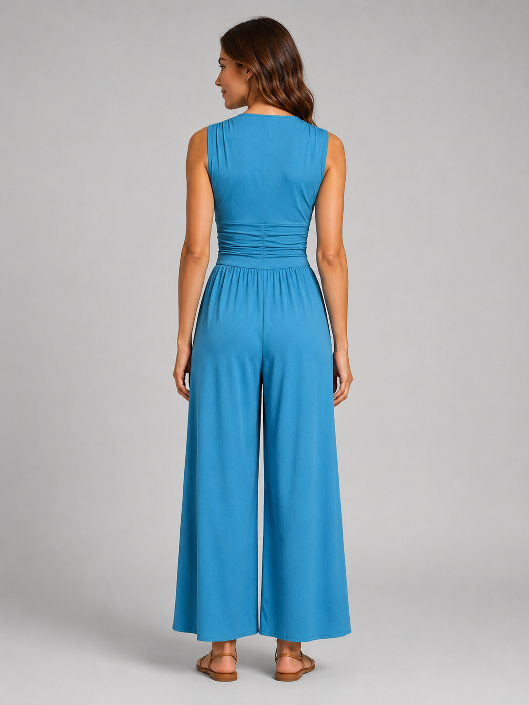 Mia | Sleeveless Wide-Leg Jumpsuit