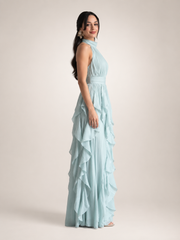 Sidonie | Halterneck Maxikleid im A-Linien-Schnitt