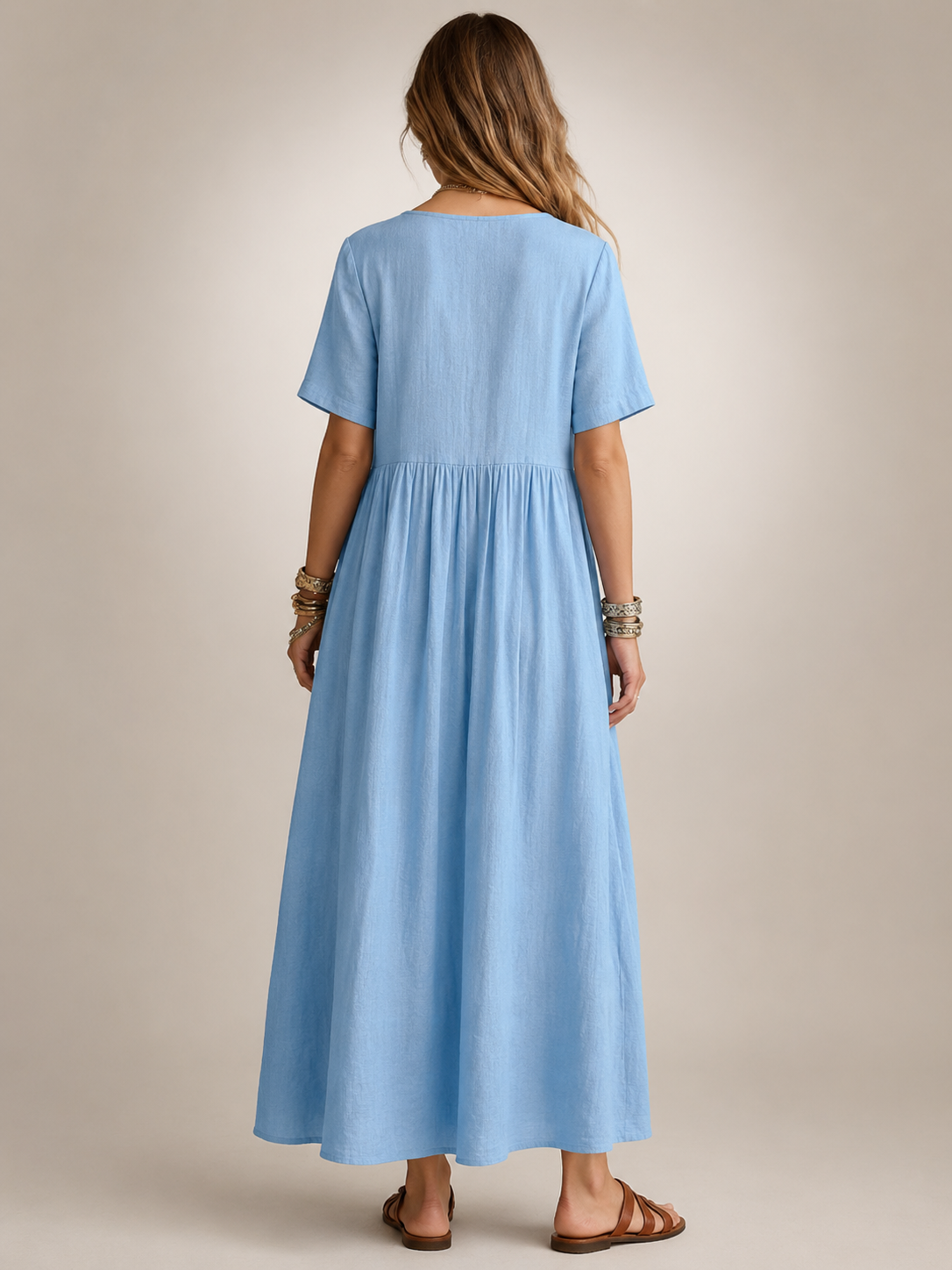 Antje | Elegantes Plisseekleid