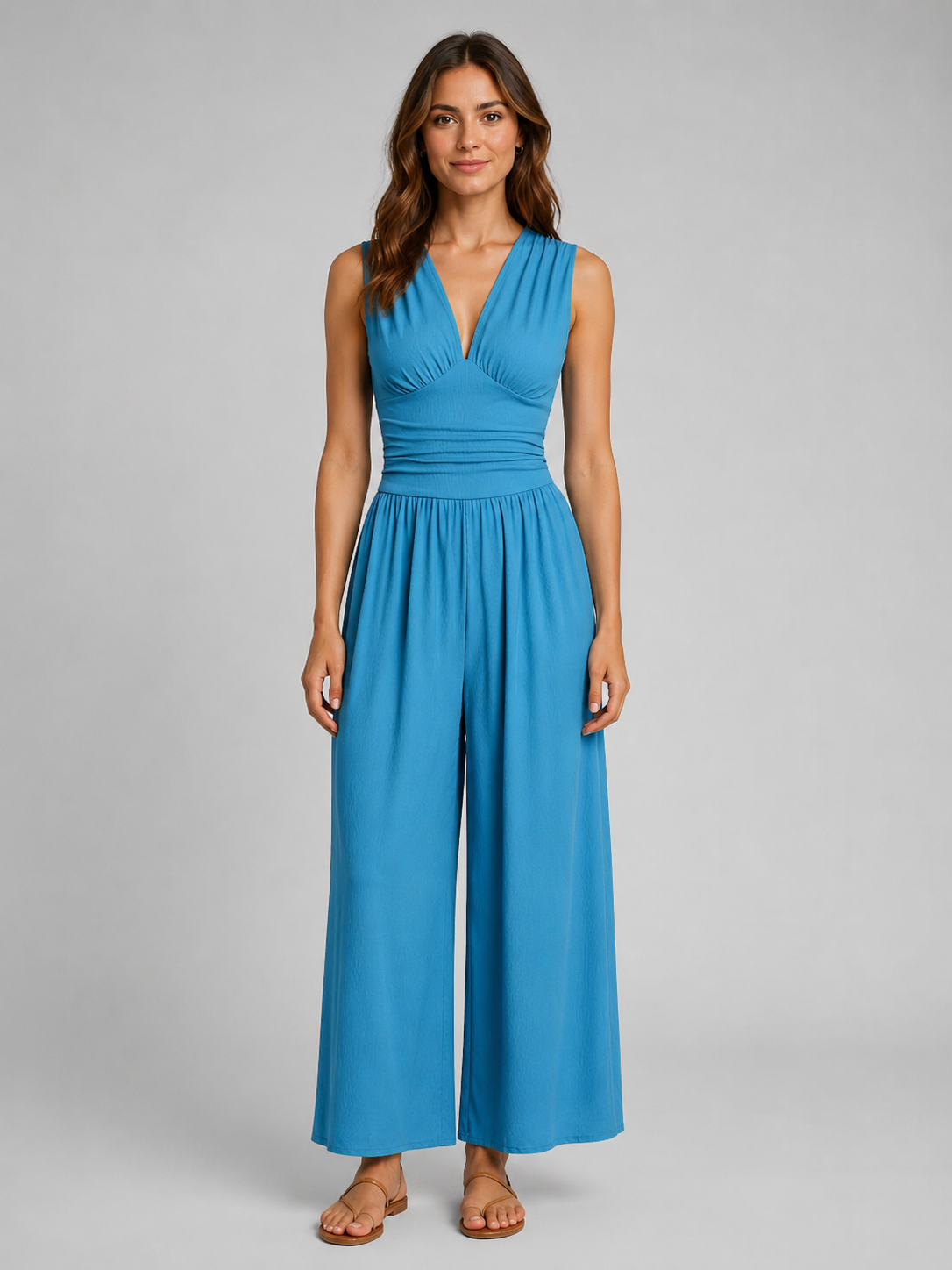 Mia | Sleeveless Wide-Leg Jumpsuit