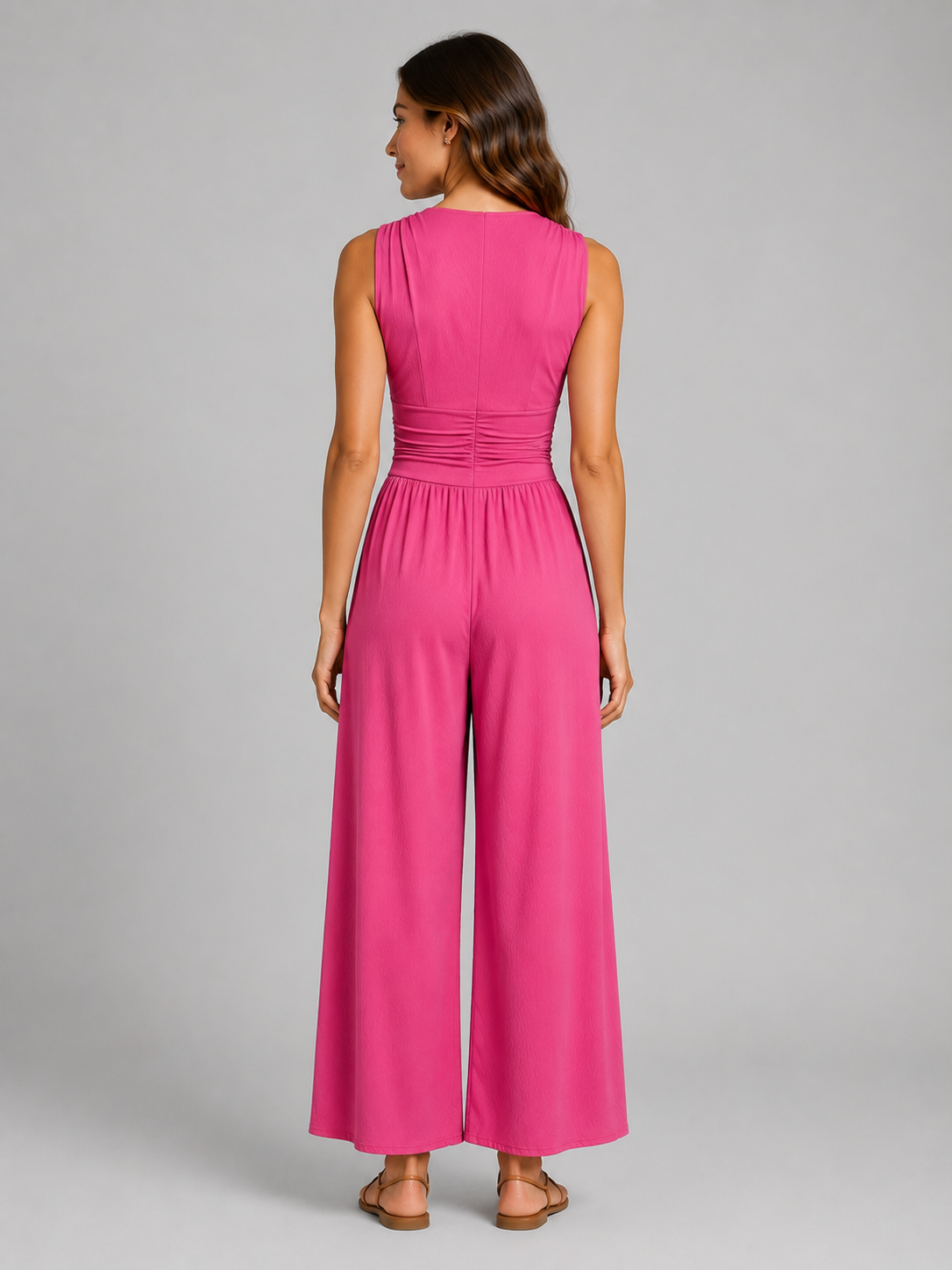 Mia | Sleeveless Wide-Leg Jumpsuit