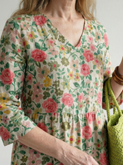 Waltraud | Midi dress with floral print