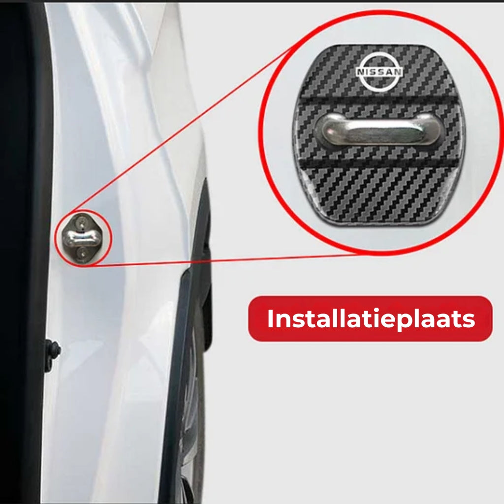📣 Auto Deurgrendel Metalen Beschermcovers (4 stuks)