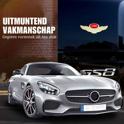 3D Metalen Autostickers Gevleugeld