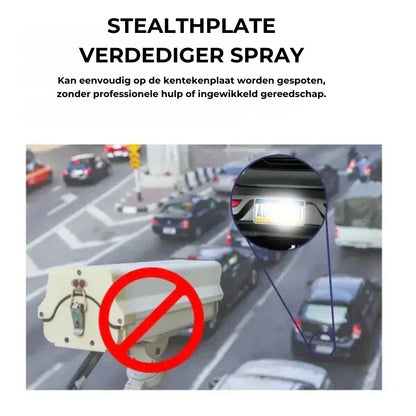 Reflecterende spray voor kentekenplaat