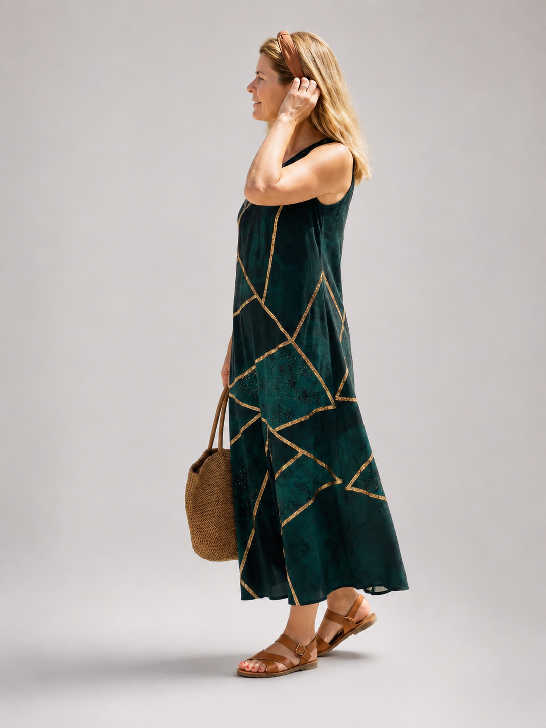 Elara | Midikleid Calm Tide