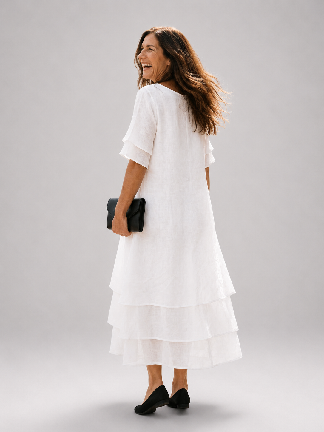 Belen | Gestuftes Midikleid