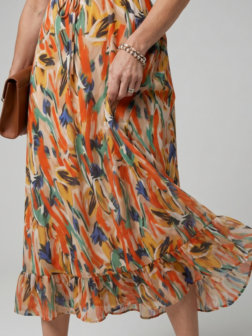 Dorothea Midikleid Spaghettiträger – Ansicht 01