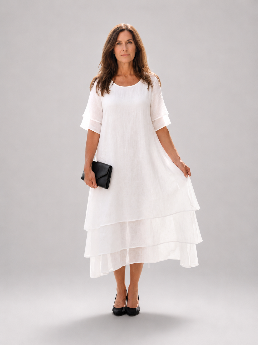 Belen | Gestuftes Midikleid