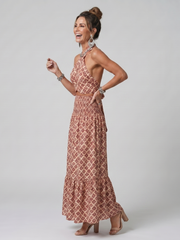 Ines Midikleid Geometrikmuster – Ansicht 01