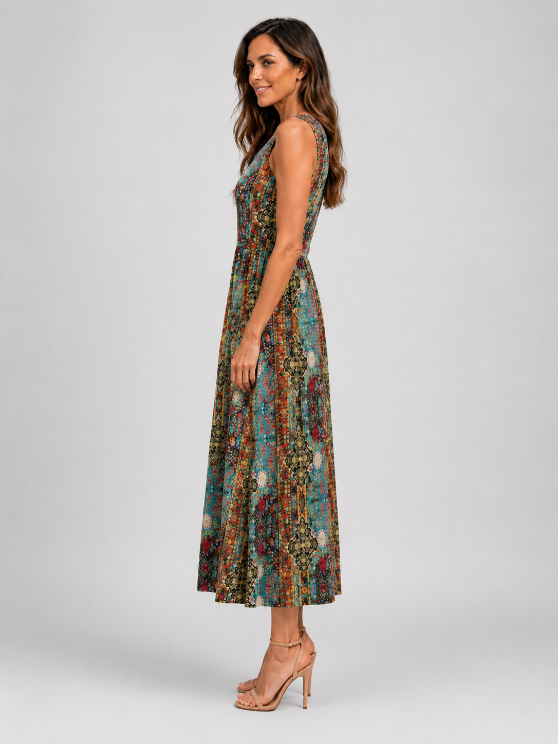 Franziska | Boho-Midikleid mit Neckholder