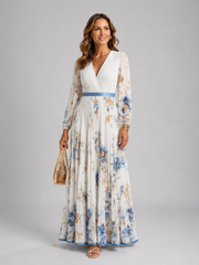 Romina | Langärmeliges Maxikleid