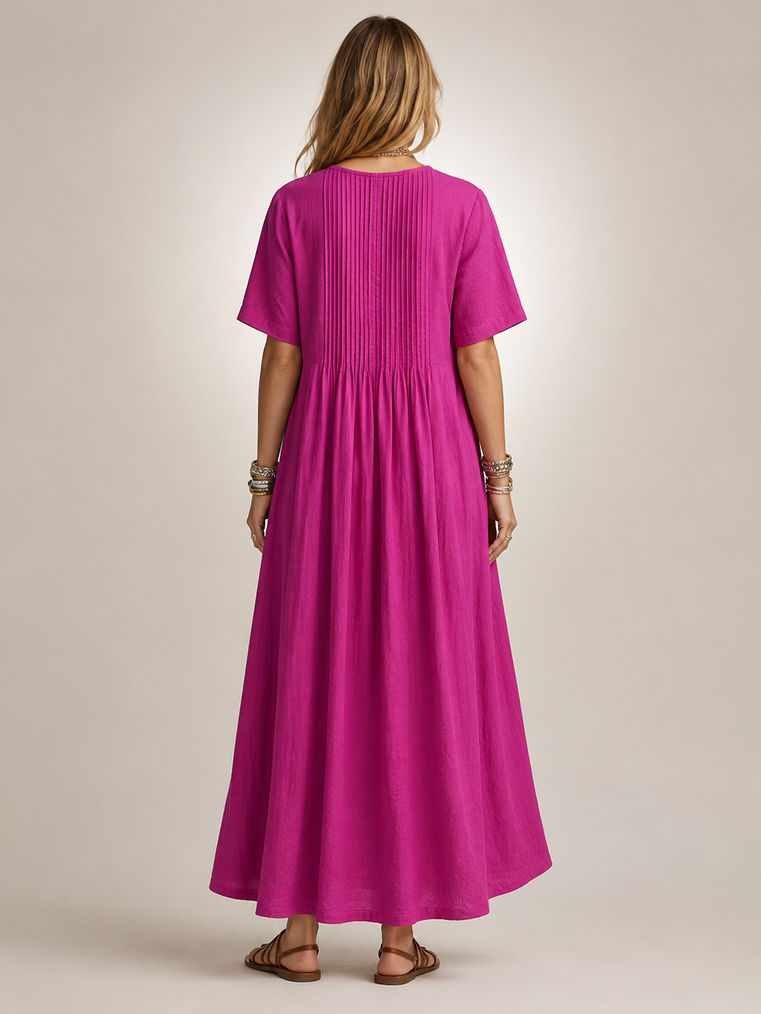 Antje | Elegantes Plisseekleid