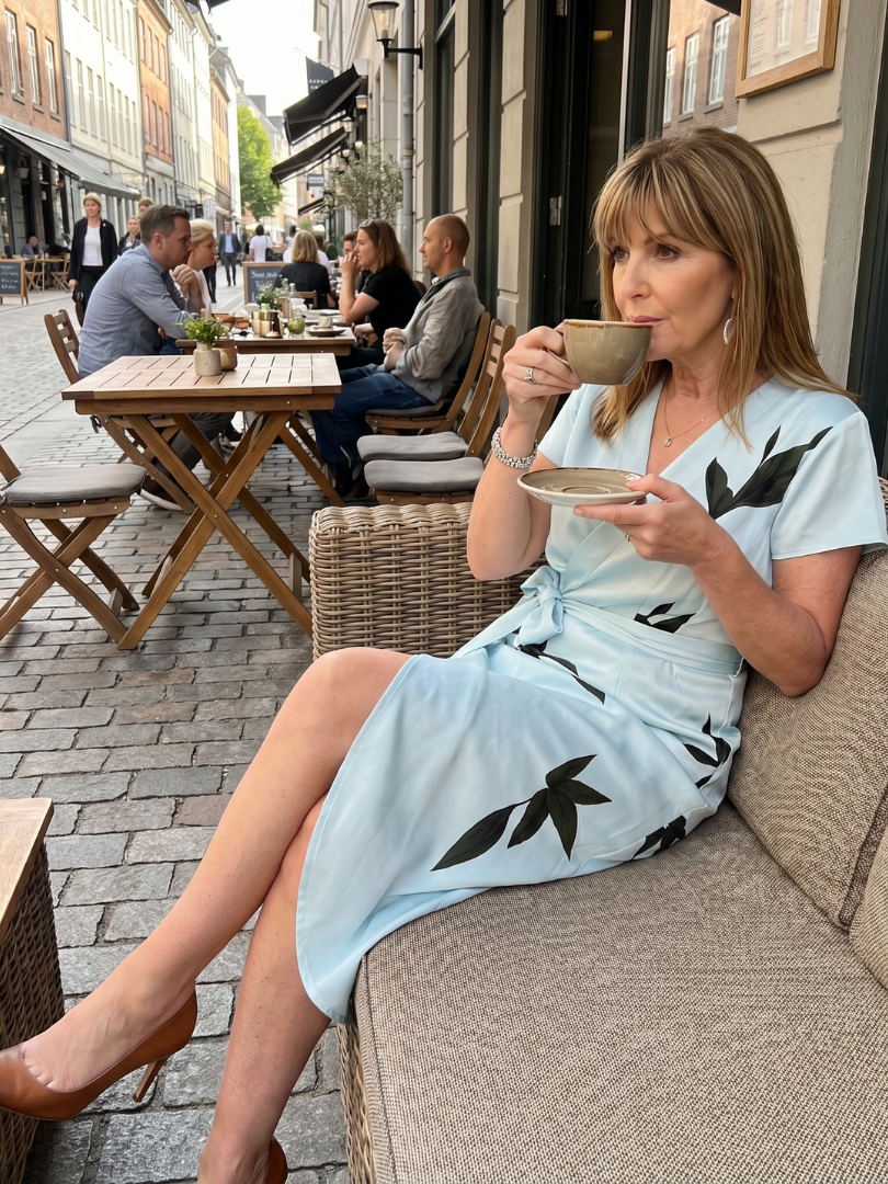 Maja Botanisches Wickelmidikleid – Ansicht 05