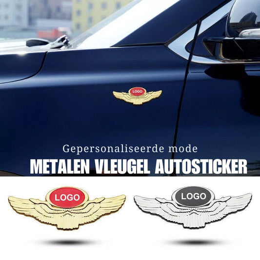 3D Metalen Autostickers Gevleugeld