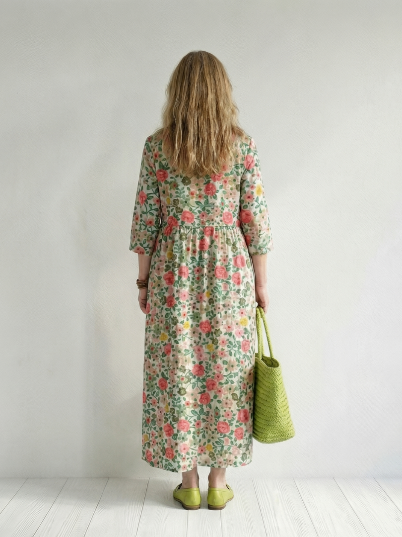 Waltraud | Midi dress with floral print