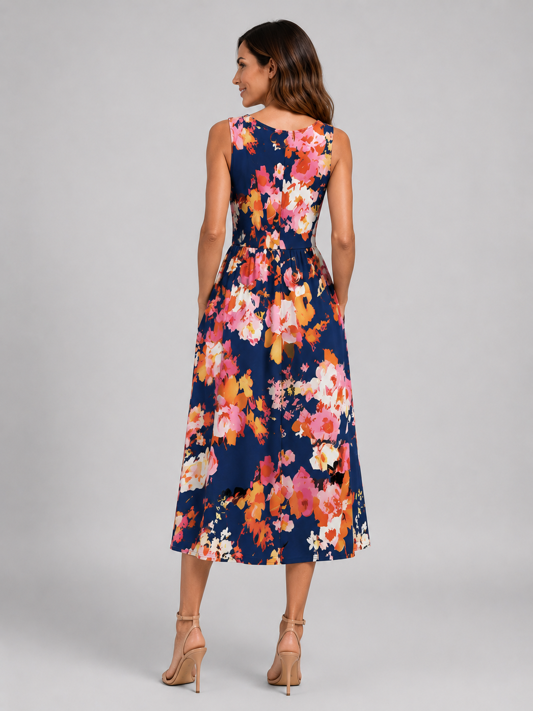 Franziska | Boho-Midikleid mit Neckholder