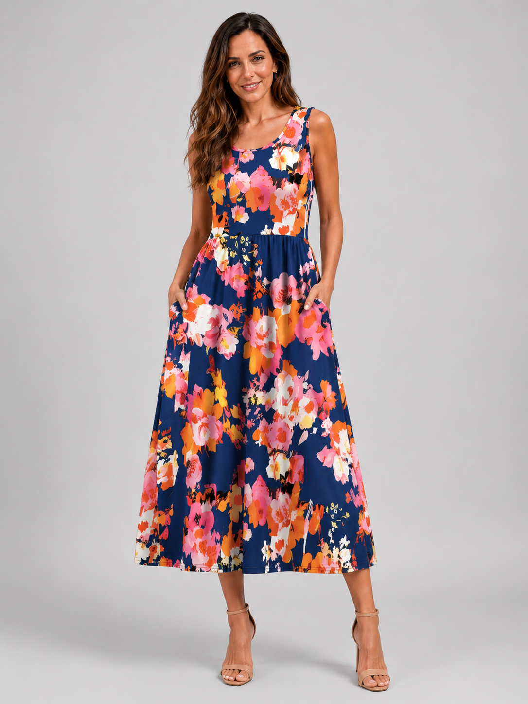 Franziska | Boho-Midikleid mit Neckholder