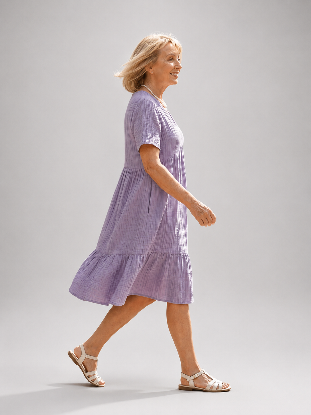 Delphinia | Gewebtes Midikleid