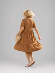 Delphinia | Gewebtes Midikleid