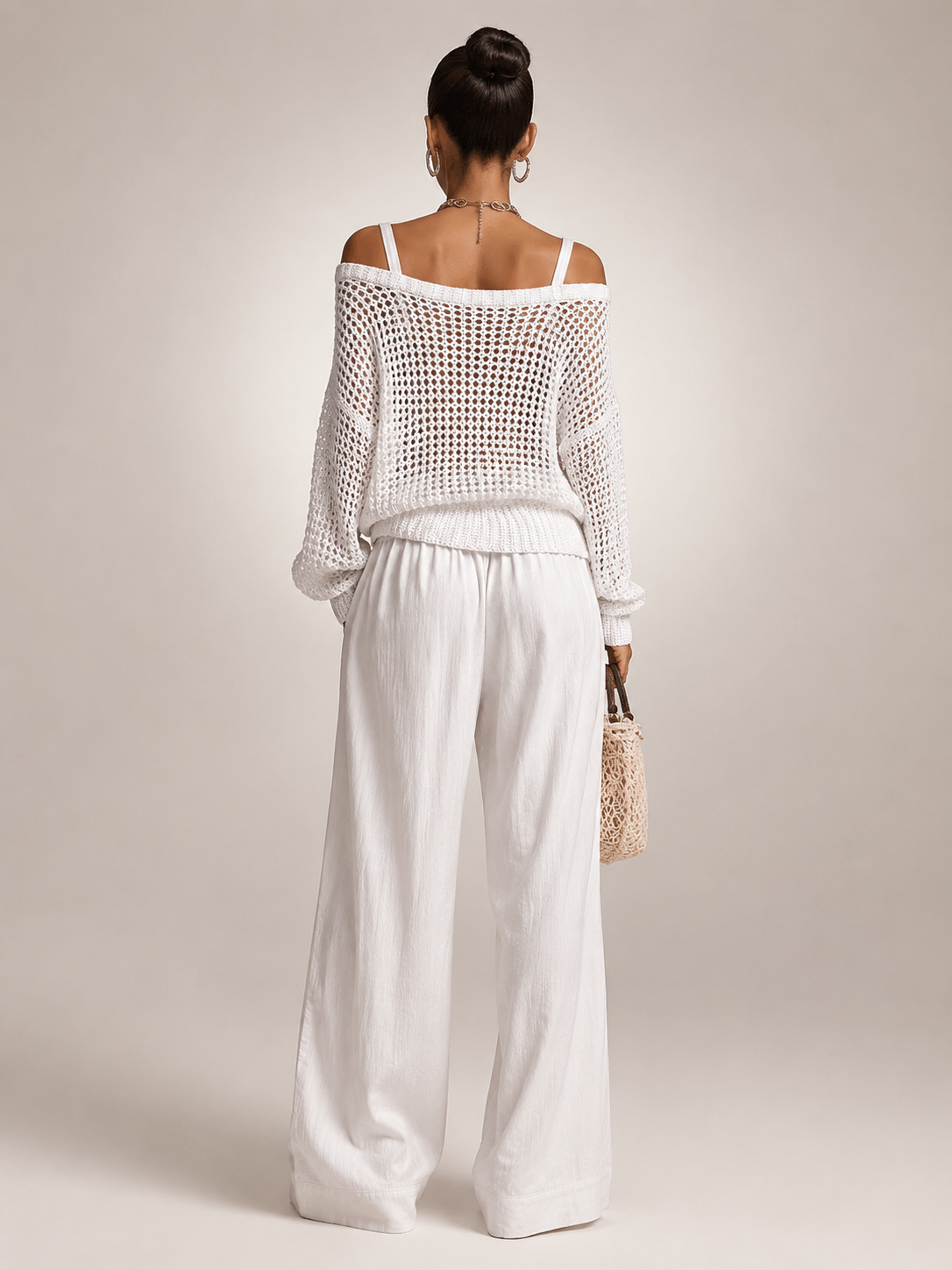 Herta | Off-Shoulder Zweiteiler-Set mit weiter Hose