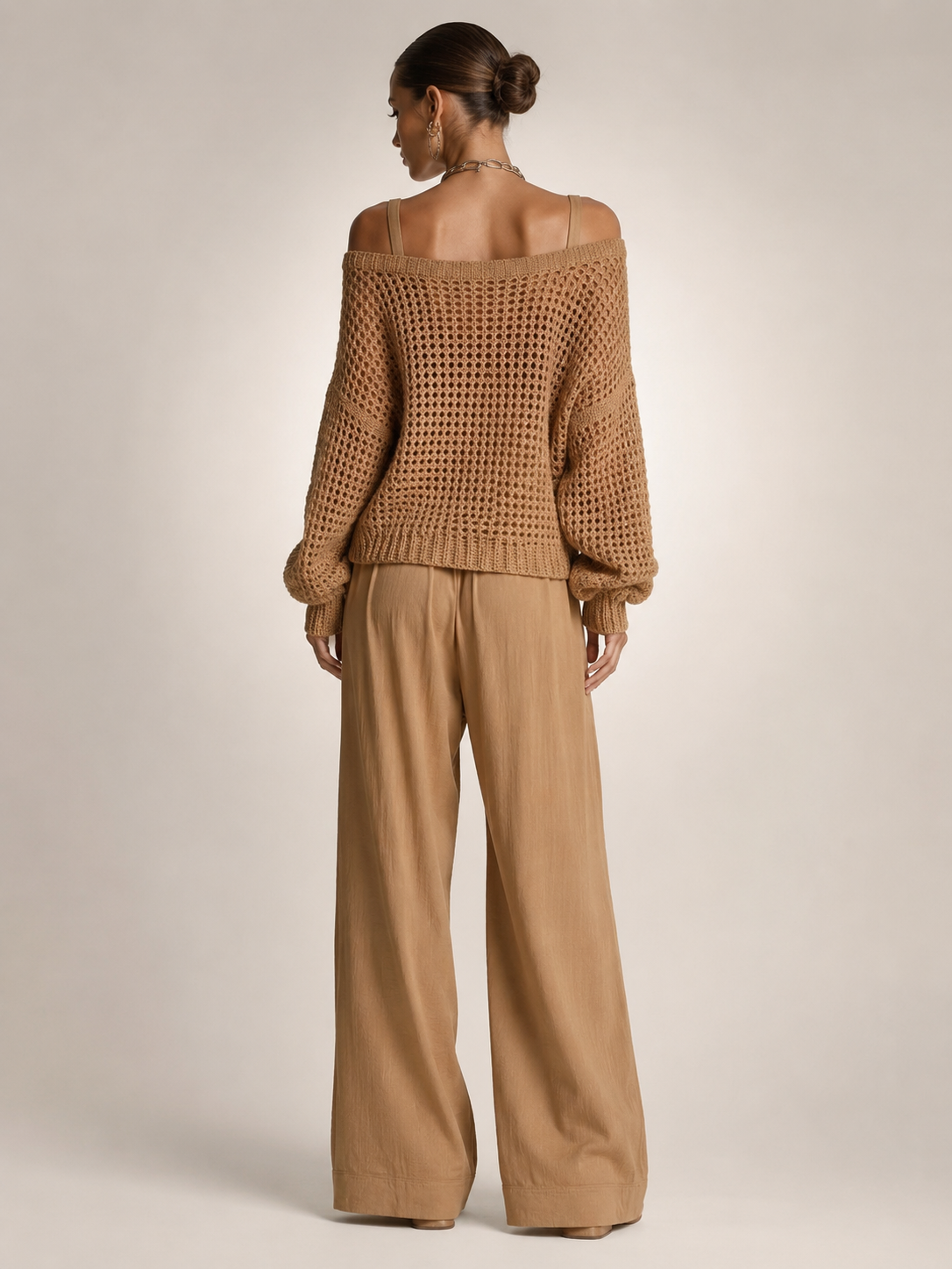 Herta | Off-Shoulder Zweiteiler-Set mit weiter Hose