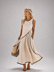 Emilia | Drapiertes Maxikleid