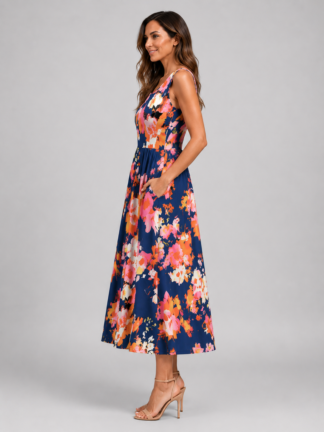 Franziska | Boho-Midikleid mit Neckholder