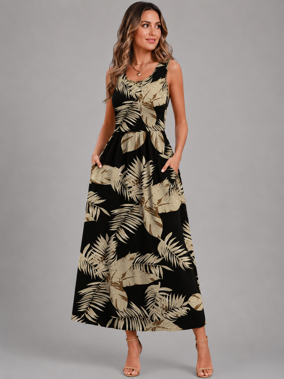 Franziska | Boho-Midikleid mit Neckholder