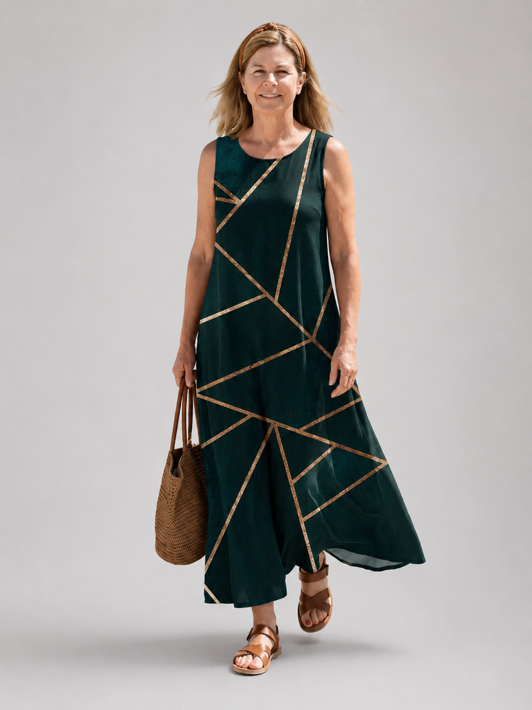 Elara | Midikleid Calm Tide